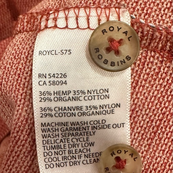 Royal Robbins short sleeve hemp shirt - Picture 4 of 4